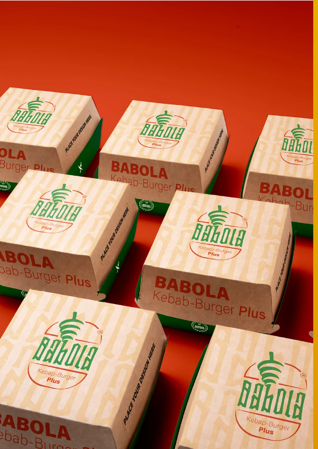 علب البرغر وورق اللف
