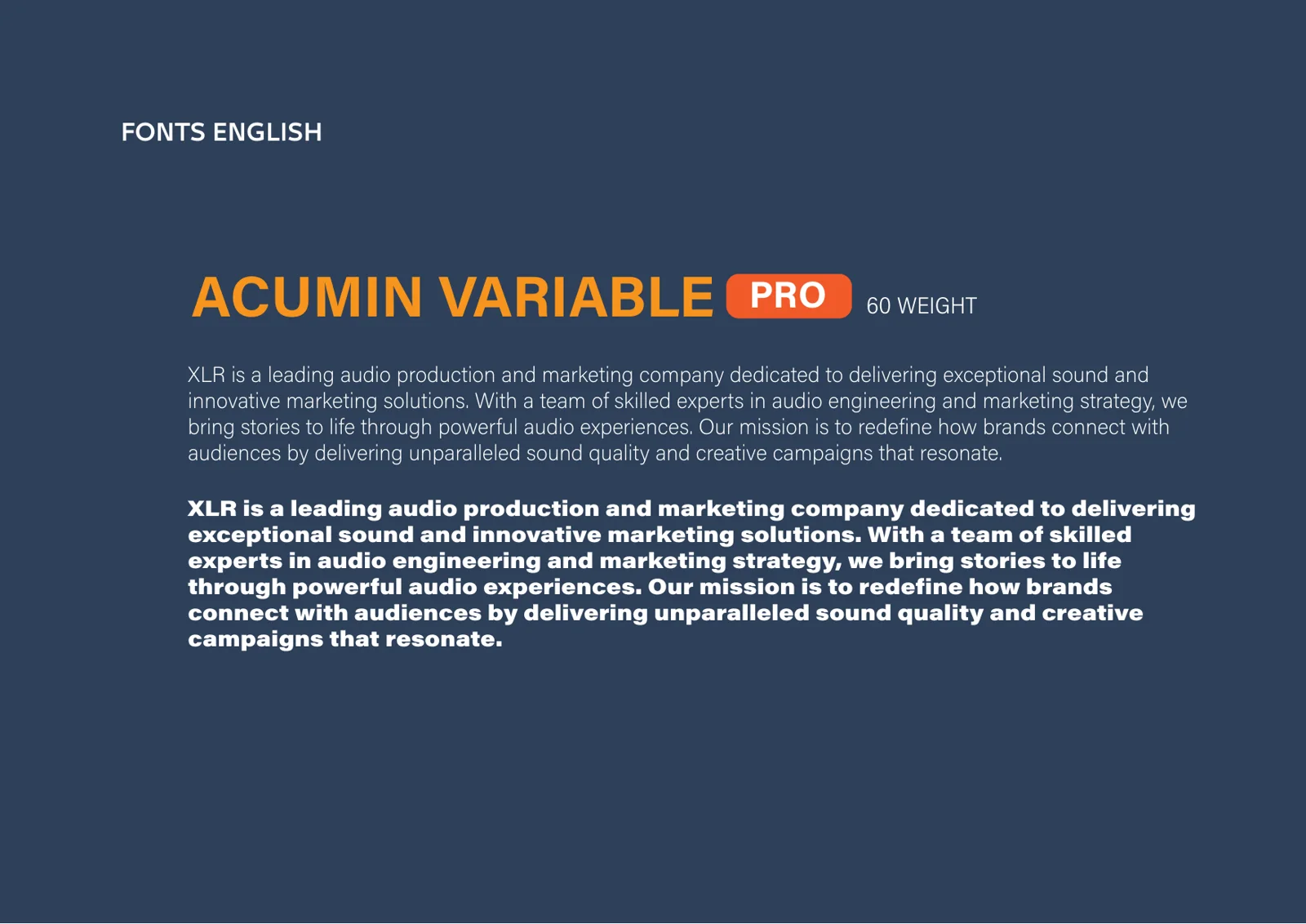Acumin Variable — الإنجليزية